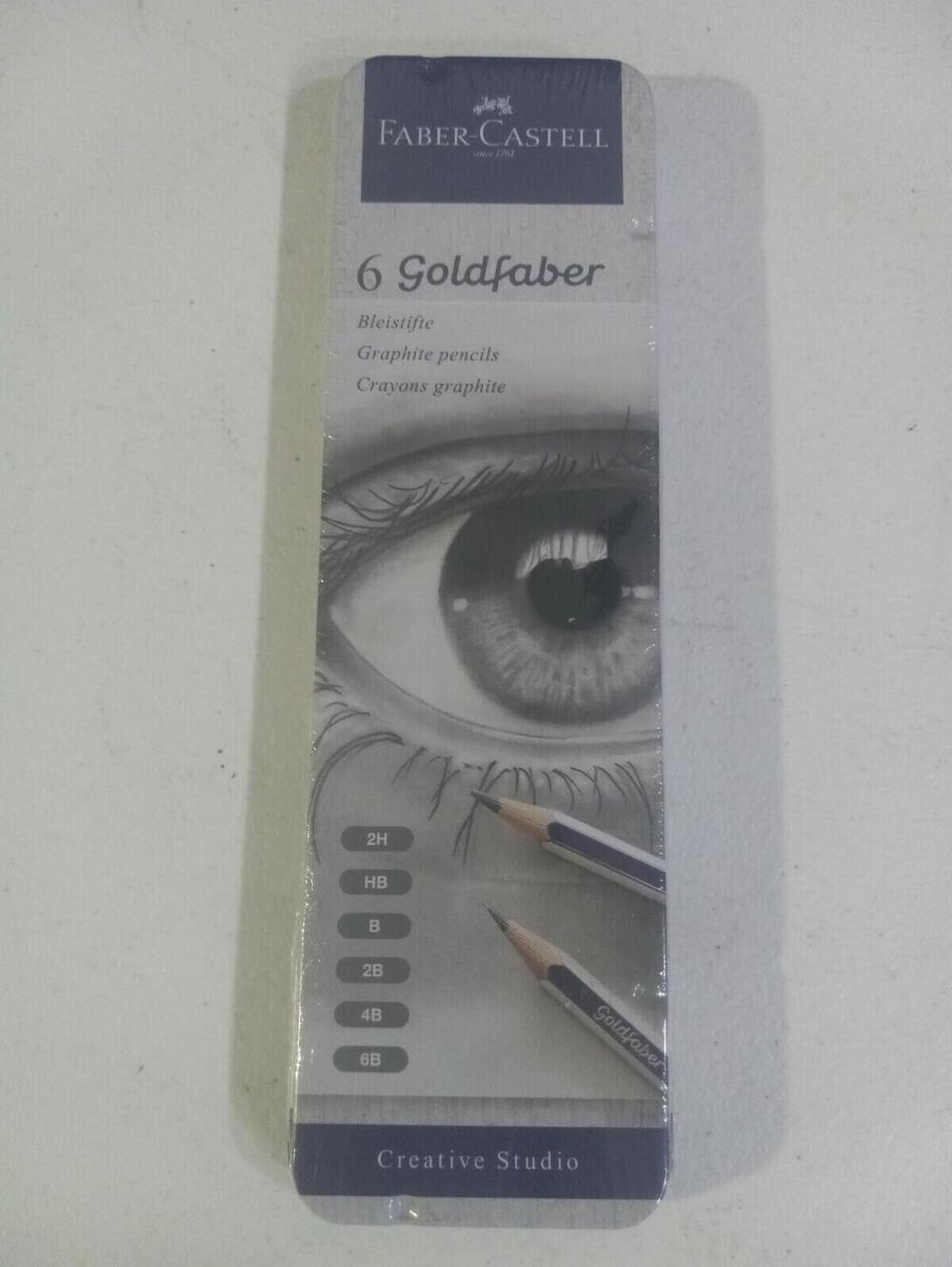 Faber-Castell 6 Goldfaber Graphite Pencils